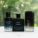 Combo di 3 profumi – 212 Black, Bleu de Chanel, Sauvage 100 ml